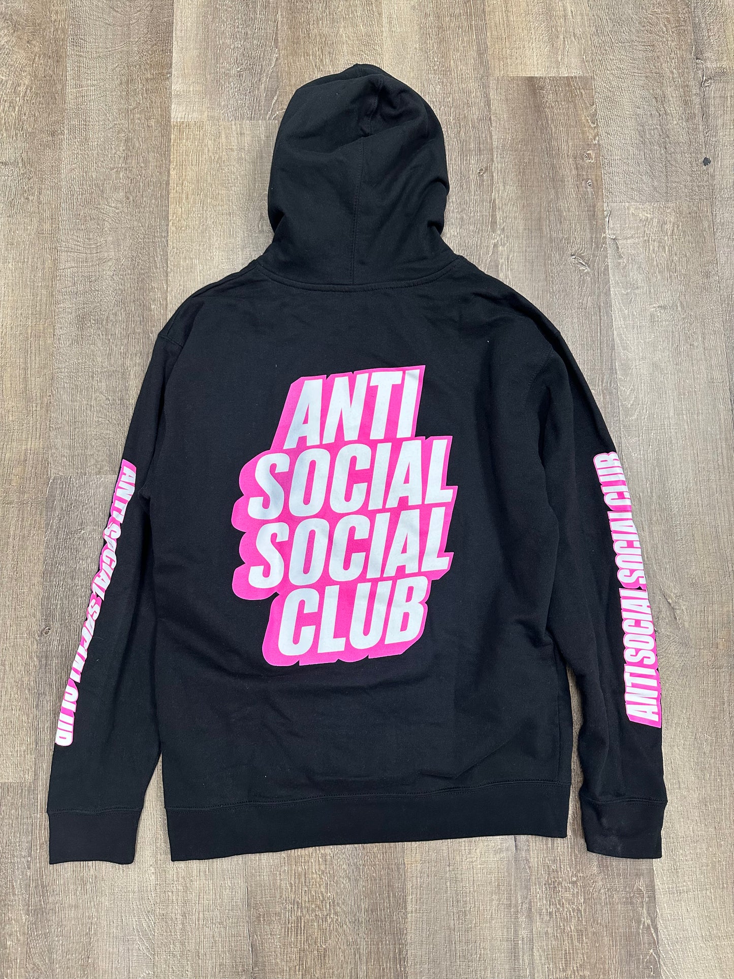 Anti Social Social Club Block Me Hoodie Black - Size Large (U)