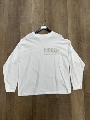 Hidden NY Past Present Future Long Sleeve White - Size XL