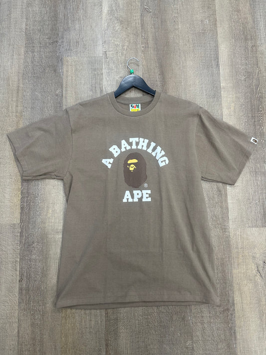 BAPE College Tee Brown - Size XL