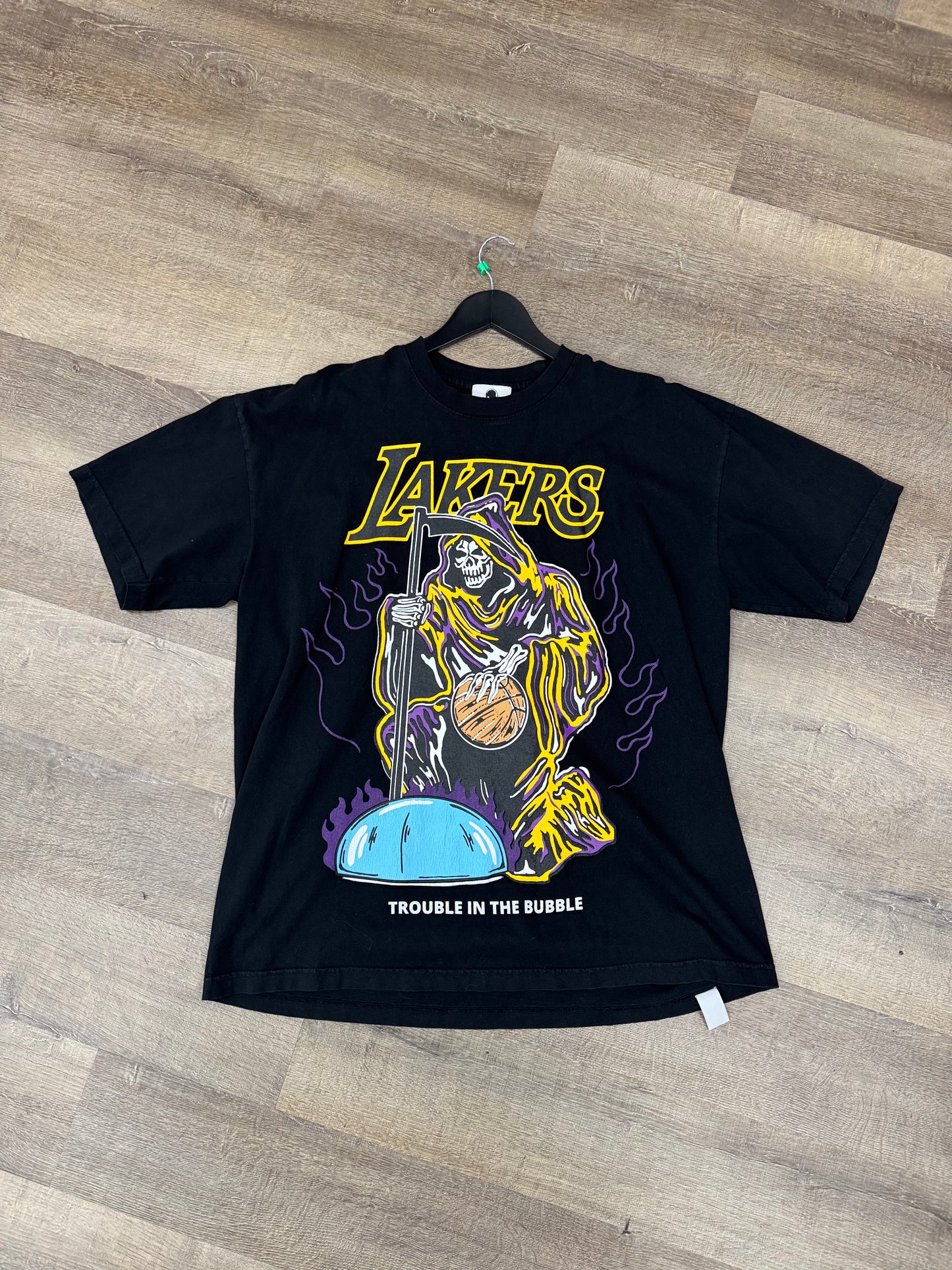 Warren Lotas Lakers “Trouble In The Bubble” Shirt - Size XL