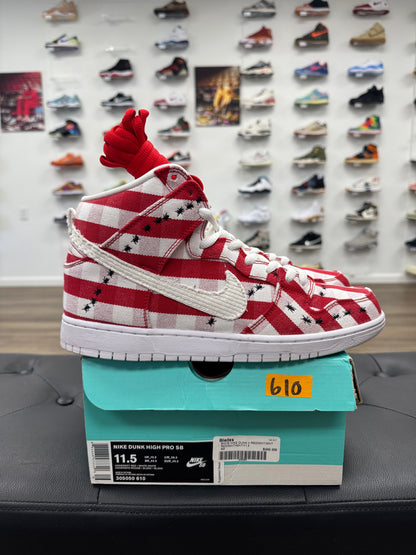 Nike SB Dunk High Picnic - Size 11.5 (U)