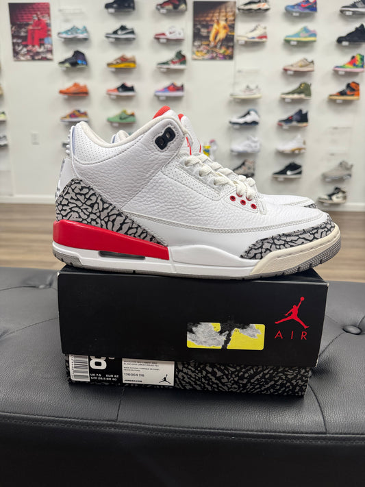 Jordan 3 Retro Hall of Fame - Size 8.5 (U)