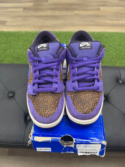 Nike SB Dunk Low Purple Safari - Size 9 (U)