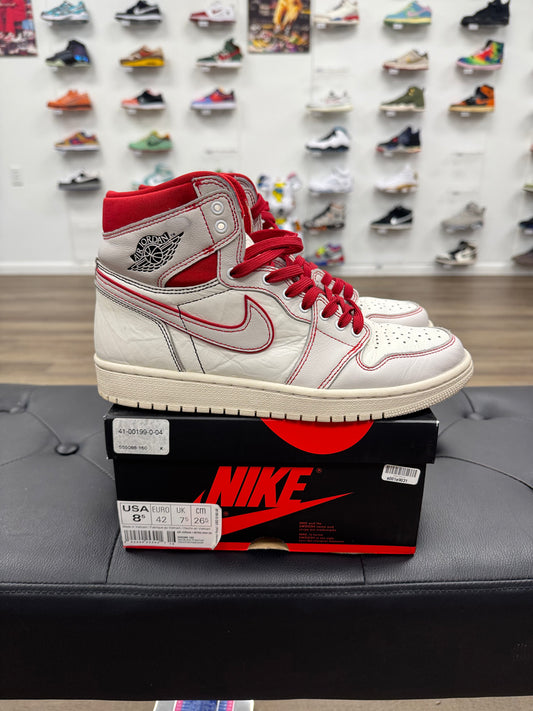 Jordan 1 Retro High Phantom Gym Red - Size 8.5 (U)