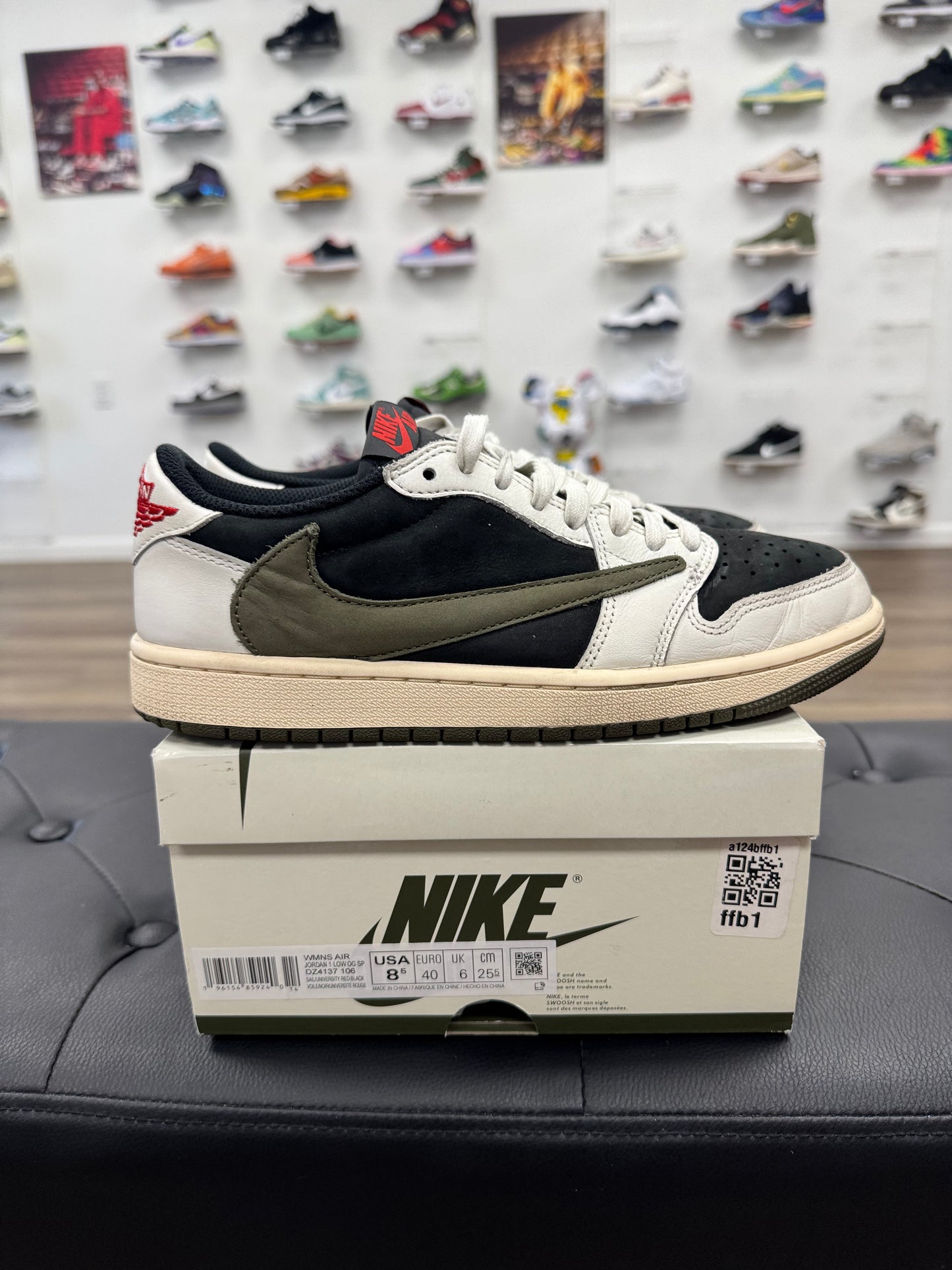 Jordan 1 Retro Low OG SP Travis Scott Olive (Women's) - Size 8.5W (U)