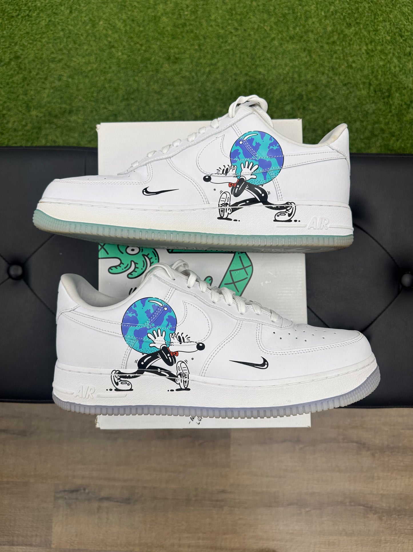 Nike Air Force 1 Flyleather Steve Harrington Earth Day (2019) - Size 11.5 (U)