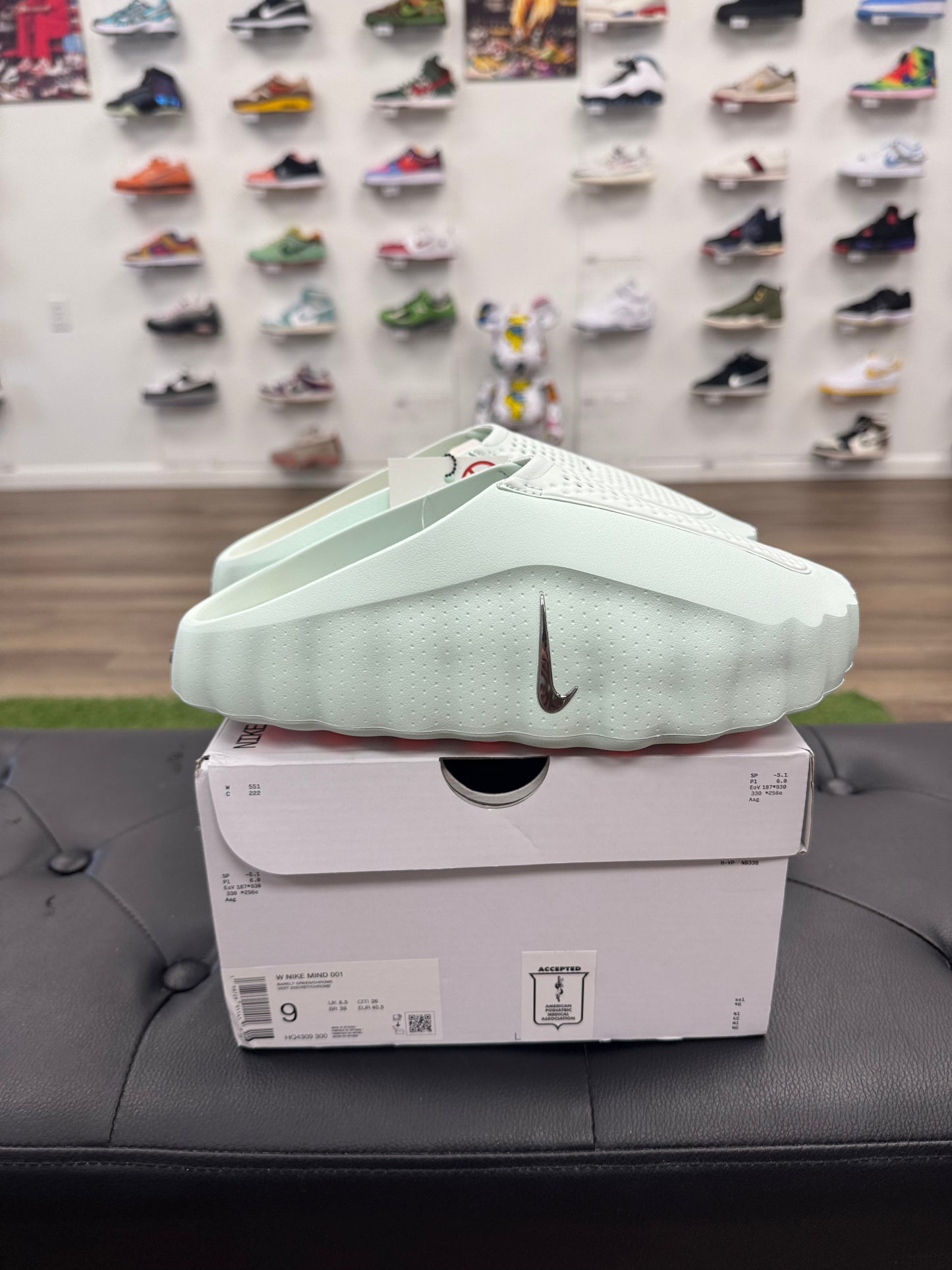 Nike Mind 001 Slide Barely Green (Women's) - Size 9