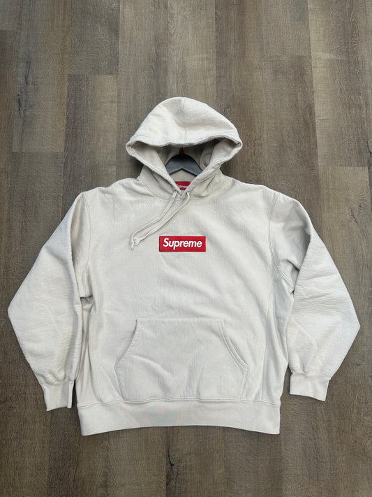 Supreme Box Logo Hooded Sweatshirt Sweatshirt (FW24) Stone - Mens