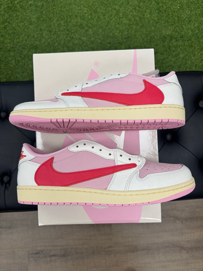 Jordan 1 Retro Low OG SP Travis Scott Sail Tropical Pink- Size 13