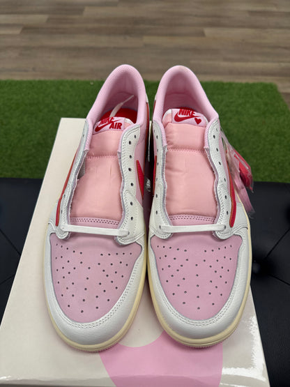 Jordan 1 Retro Low OG SP Travis Scott Sail Tropical Pink- Size 13