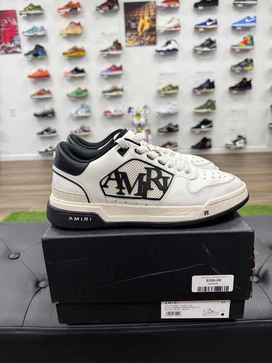 AMIRI Classic Low White Black - Size 8 (U)