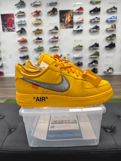 Nike Air Force 1 Low Off-White ICA University Gold - Size 12 (U)
