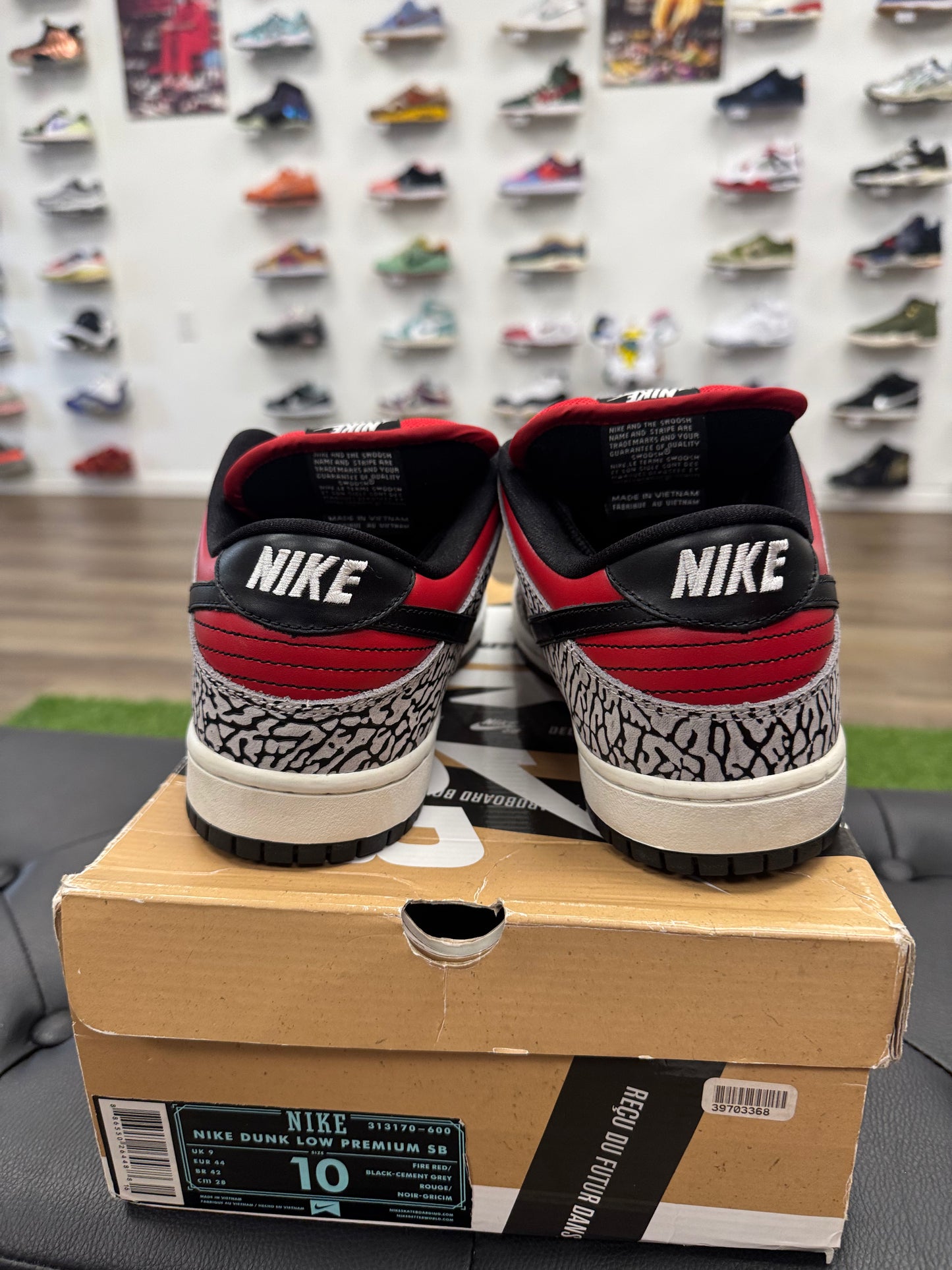 Nike SB Dunk Low Supreme Red Cement (2012) - Size 10 (U)