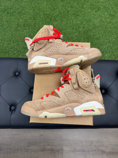 Jordan 6 Retro Travis Scott British Khaki - Size 7 (U)