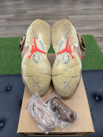 Jordan 6 Retro Travis Scott British Khaki - Size 7 (U)
