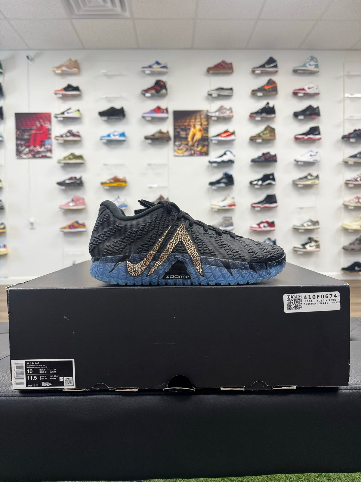 Nike Ja 3 Swarovski Warning Label - Size 10 (U)