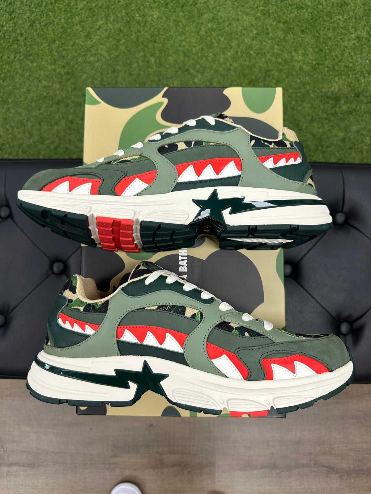 A Bathing Ape Shark Sta Bored Ape Yacht Club Green