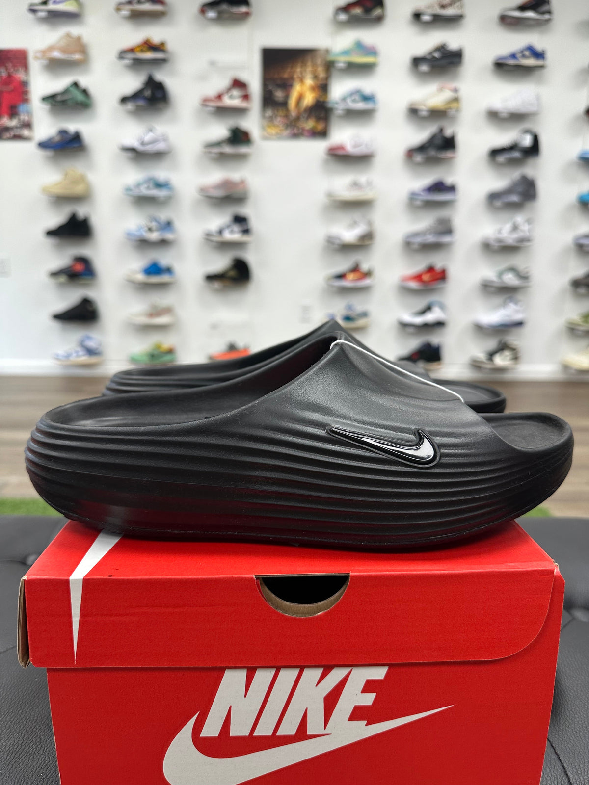 Nike ReactX Rejuven8 Slide Black