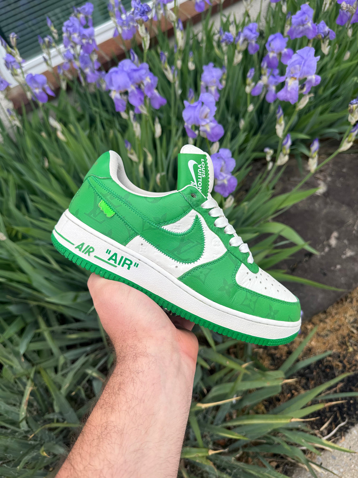 Louis Vuitton Nike Air Force 1 Low By Virgil Abloh White Green
