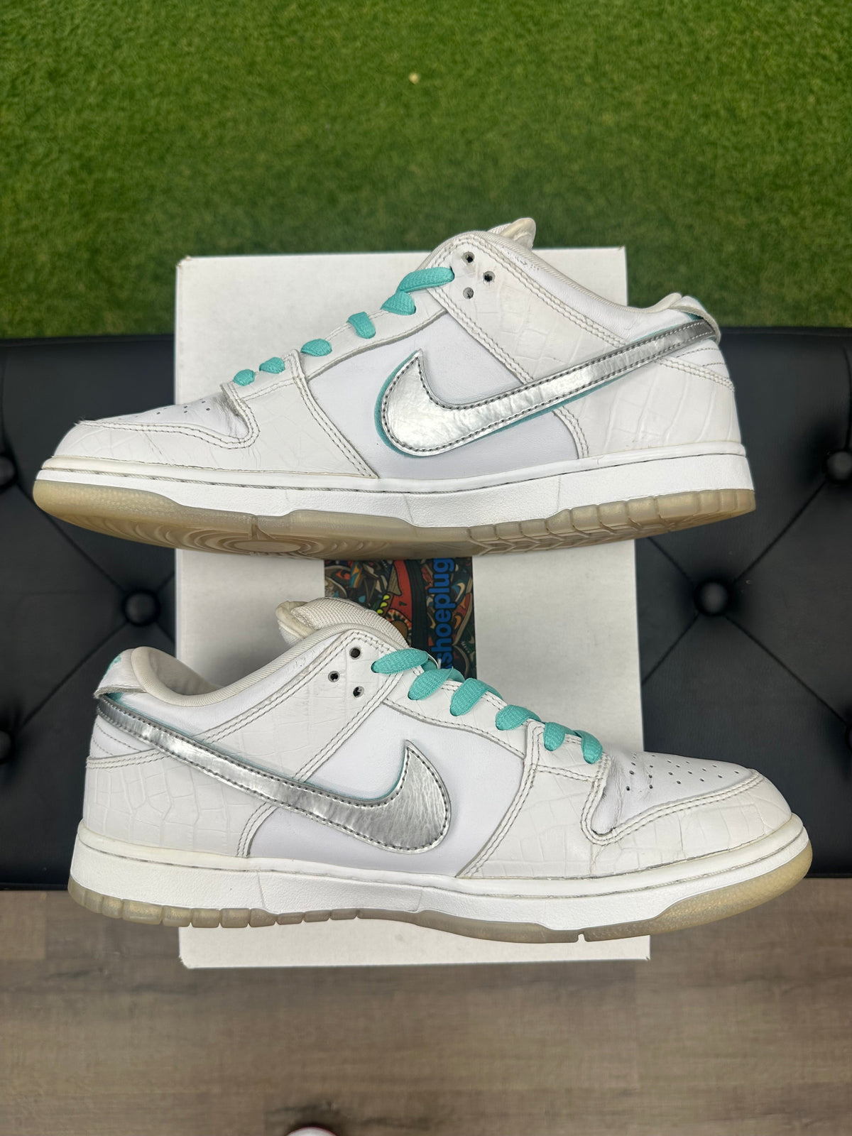 Nike SB Dunk Low Diamond Supply Co. White Diamond