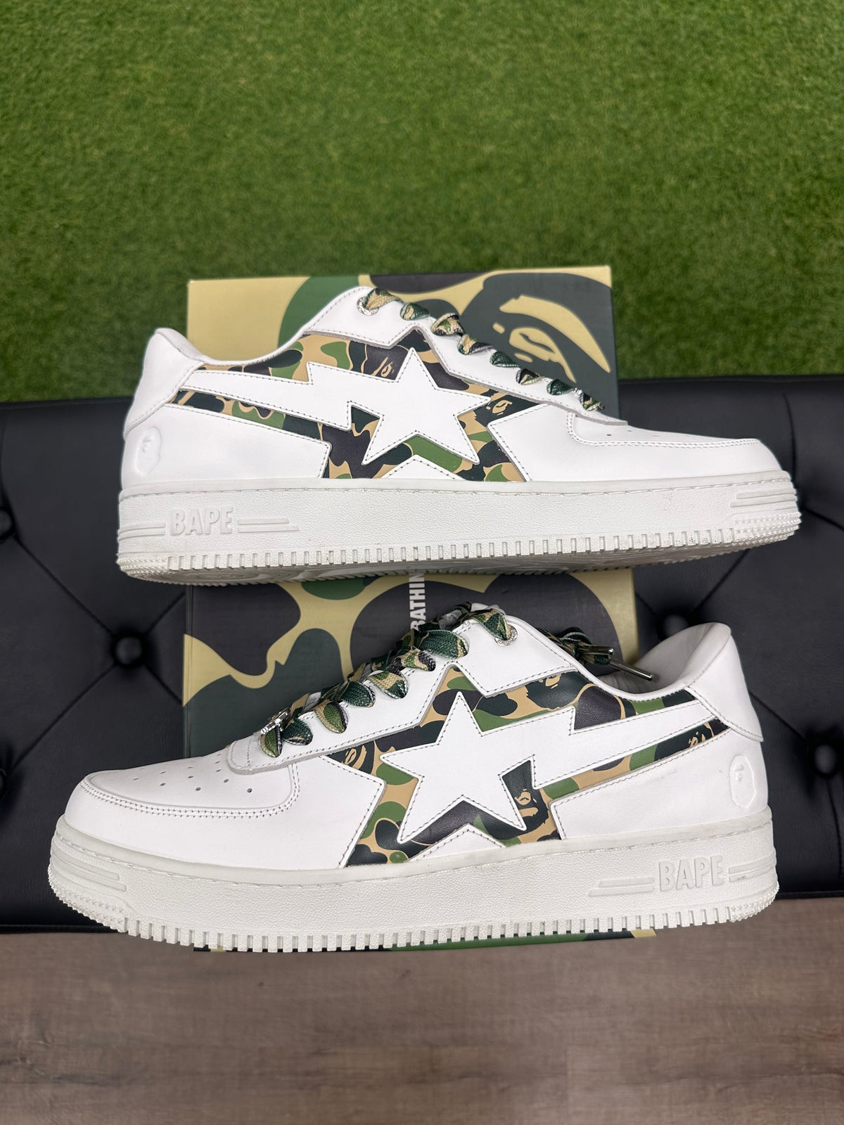 A Bathing Ape Bape Sta Icon ABC Camo Green