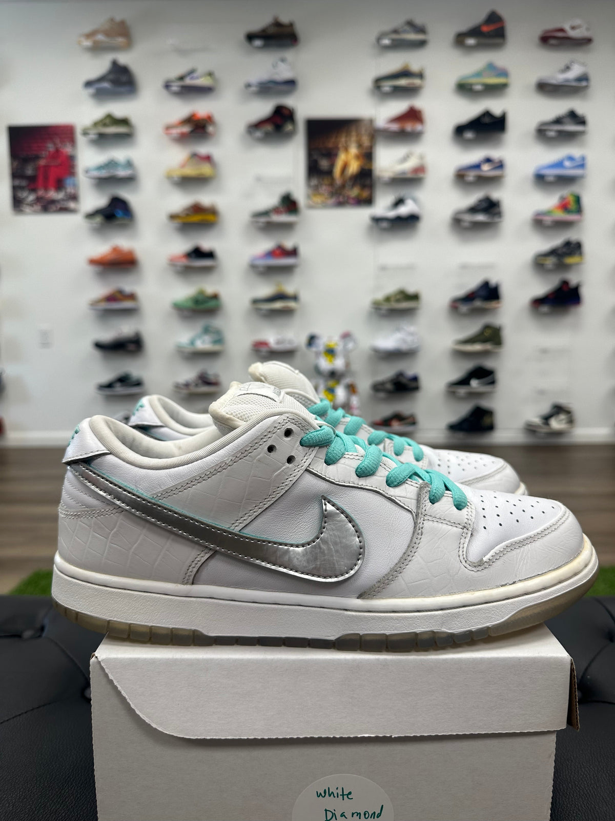 Nike SB Dunk Low Diamond Supply Co. White Diamond