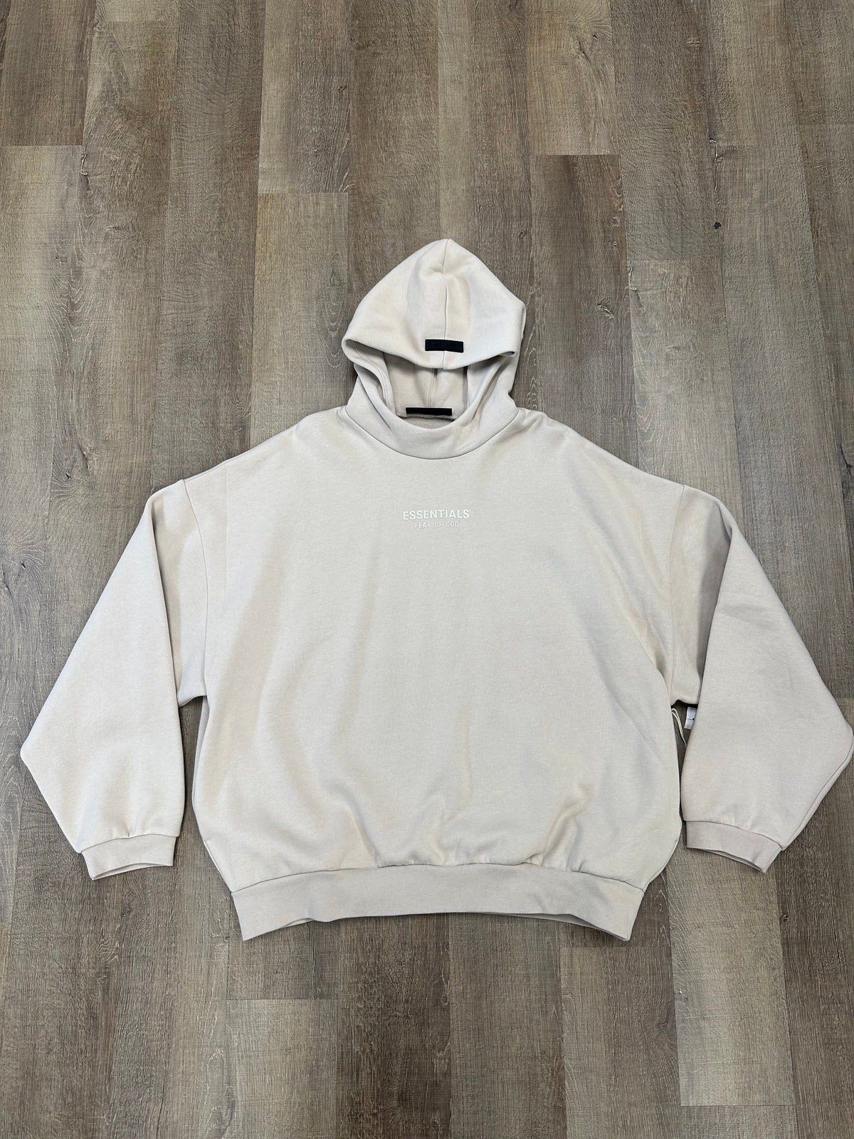 Fear of God Essentials Hoodie Silver Cloud