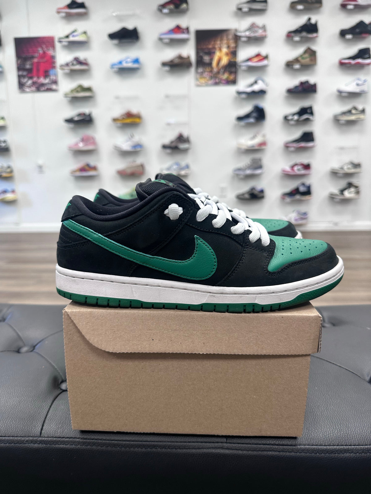 Nike SB Dunk Low Pro J Pack Black Pine Green- Size 8:5 (U)