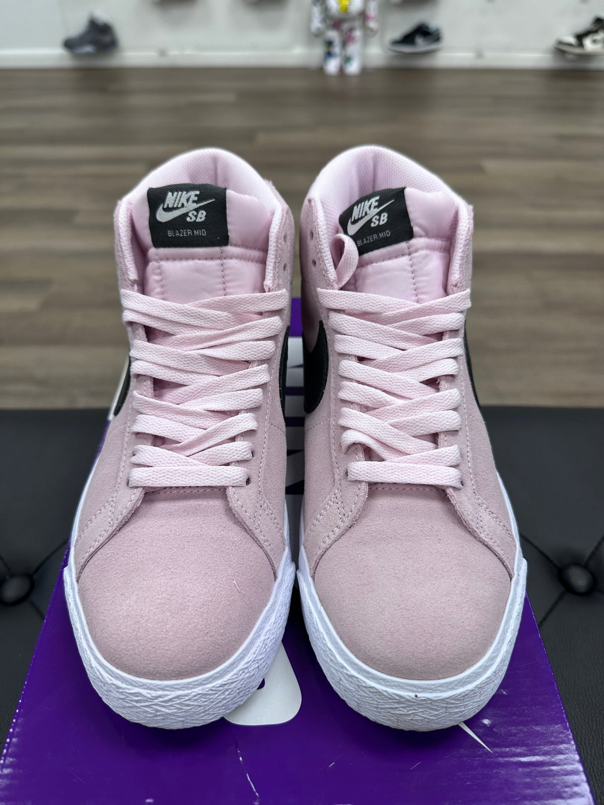 Nike SB Zoom Blazer Mid Pink Foam White Gum Yellow Anthracite
