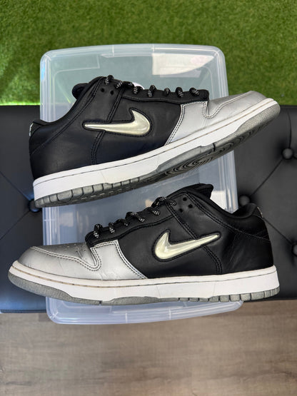 Nike SB Dunk Low Supreme Jewel Swoosh Silver