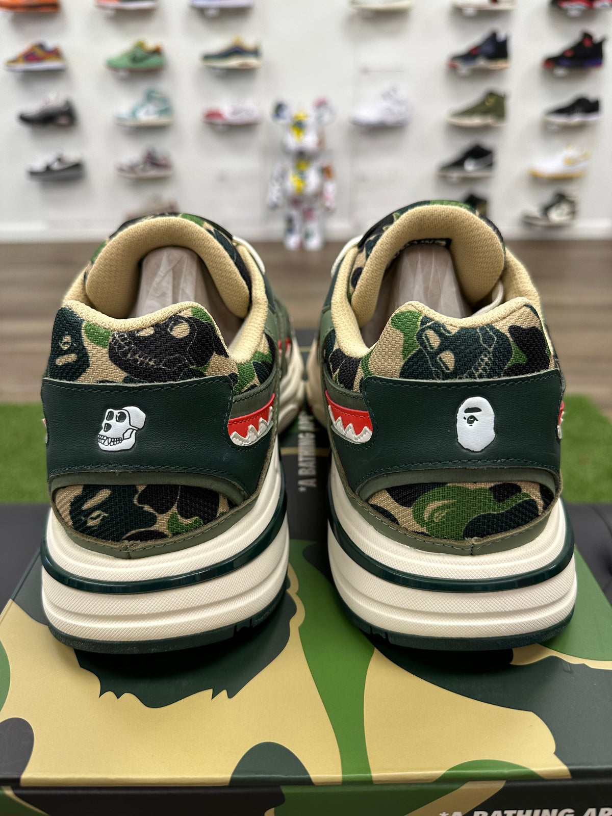 A Bathing Ape Shark Sta Bored Ape Yacht Club Green