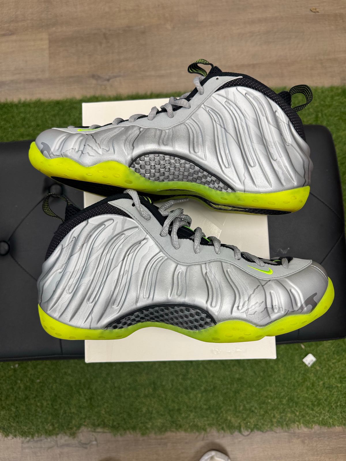 Nike Air Foamposite One Silver Volt Camo