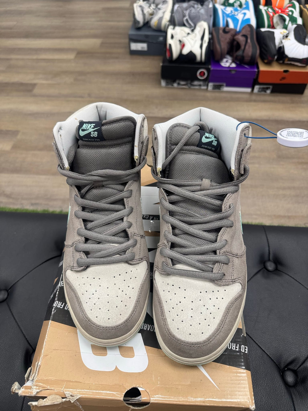 Nike SB Dunk High Soft Grey Mint