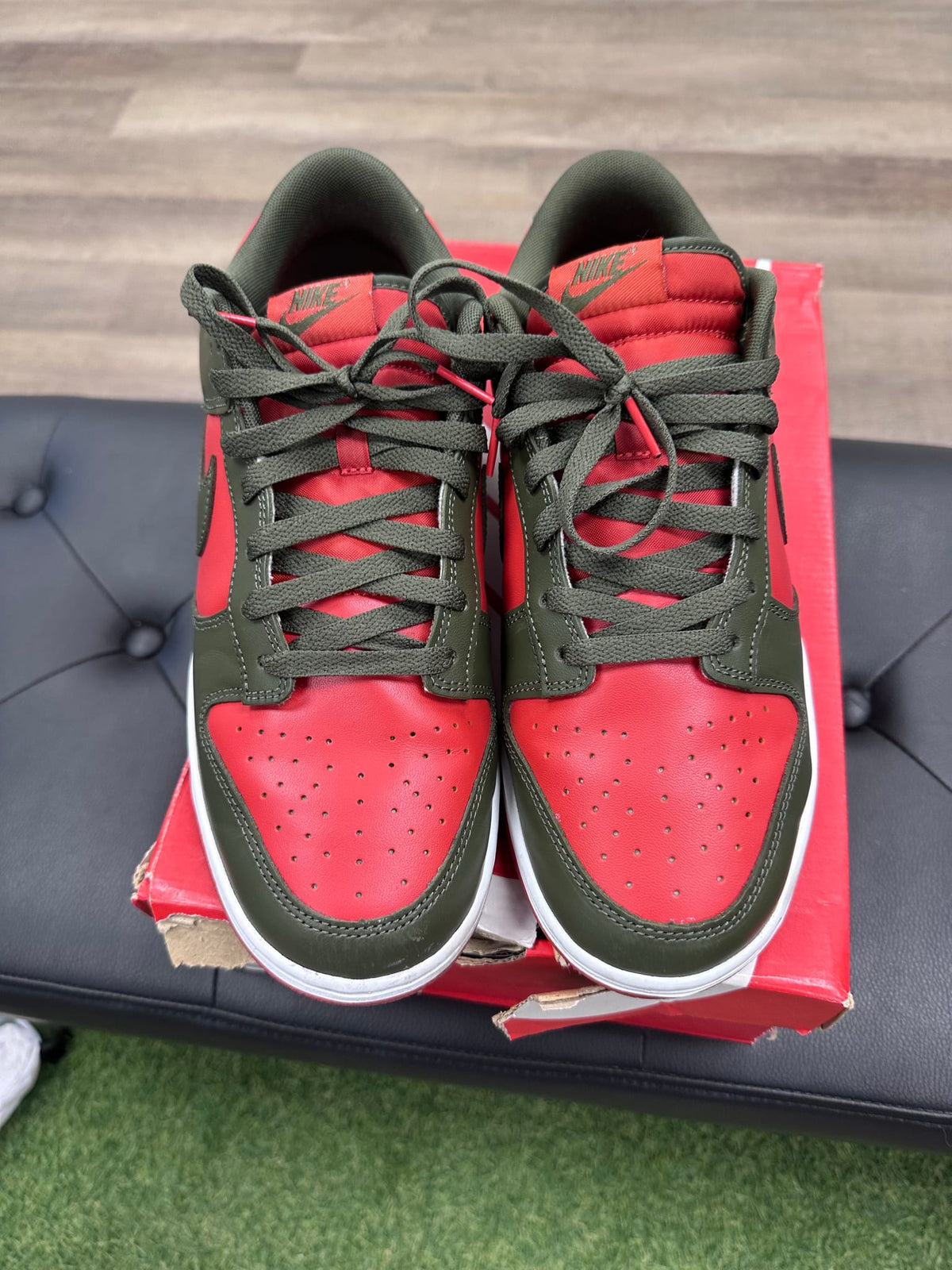 Nike Dunk Low Mystic Red Cargo Khaki