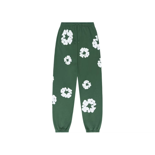 Denim Tears The Cotton Wreath Sweatpants Green - Mens