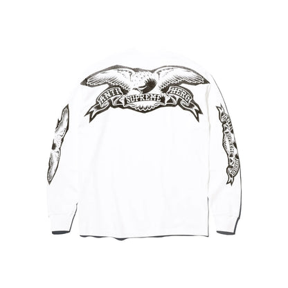 Supreme ANTIHERO Eagle L/S Tee White - Mens