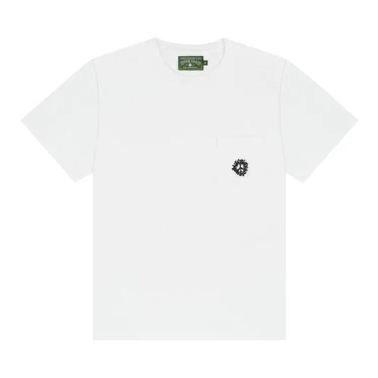 Denim Tears Peace Wreath Pocket Tee 'White'- Mens
