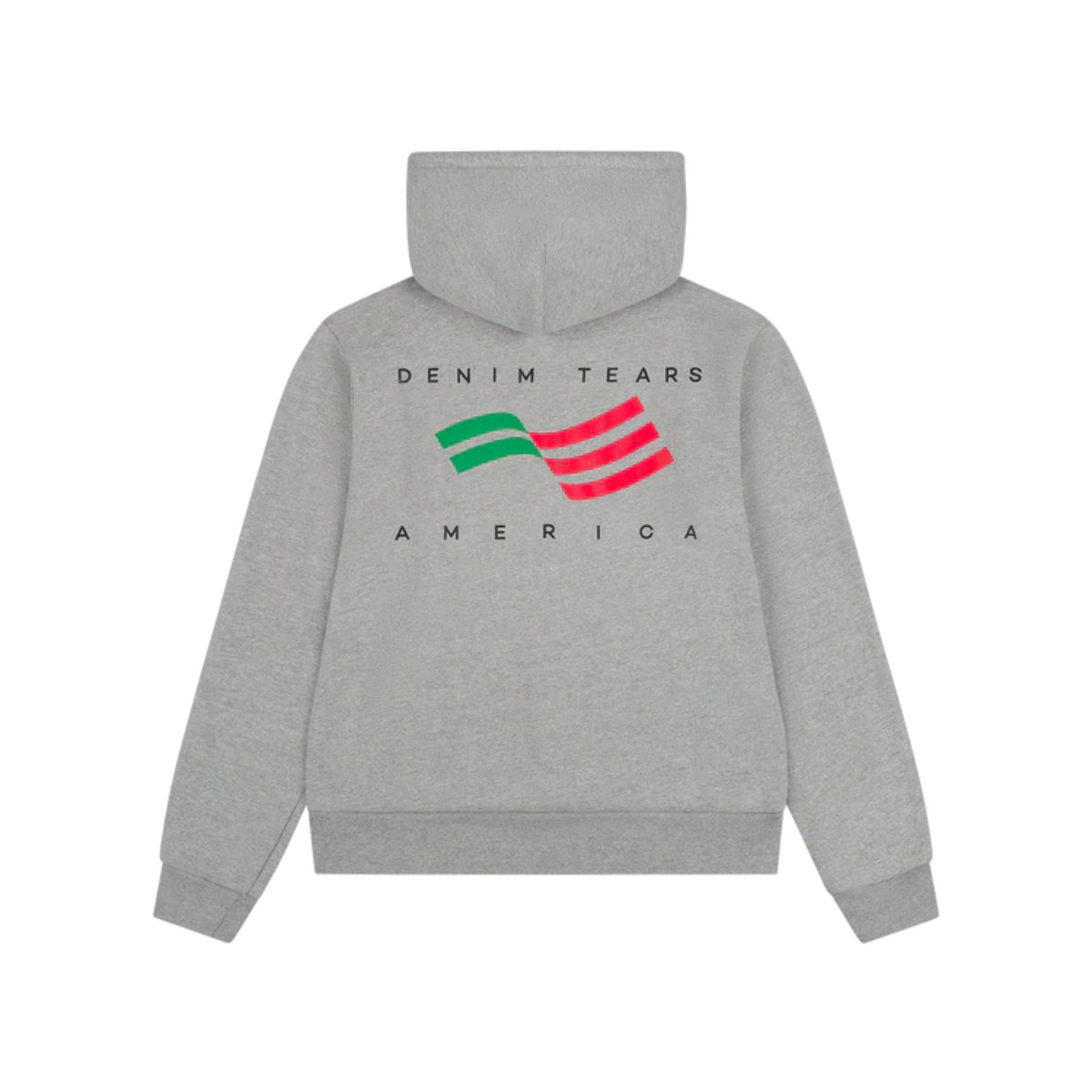 Denim Tears America Sportswear Zip Hoodie Grey- Mens