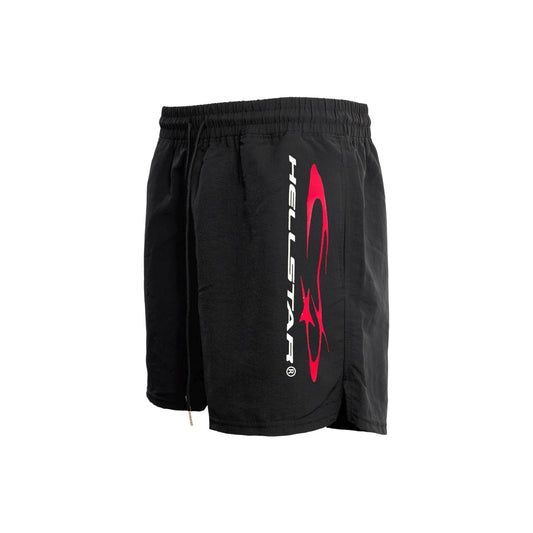 Hellstar HStar Vertical Atheltic Shorts Black/Red - Mens