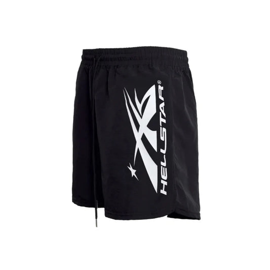Hellstar Sports Vertical Athletic Shorts Black/White - Size Large
