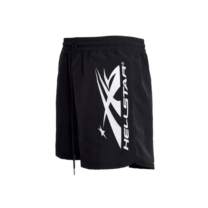 Hellstar Sports Vertical Athletic Shorts Black/White - Size XL
