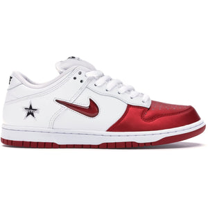 Nike SB Dunk Low Supreme Jewel Swoosh Red - Size 11.5